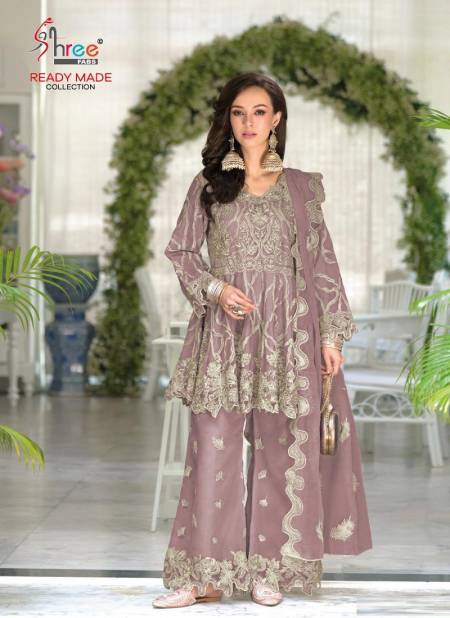 R 1258 By Shree Organza Embroidery Pakistani Readymade Suits Wholesale Market In Surat Catalog